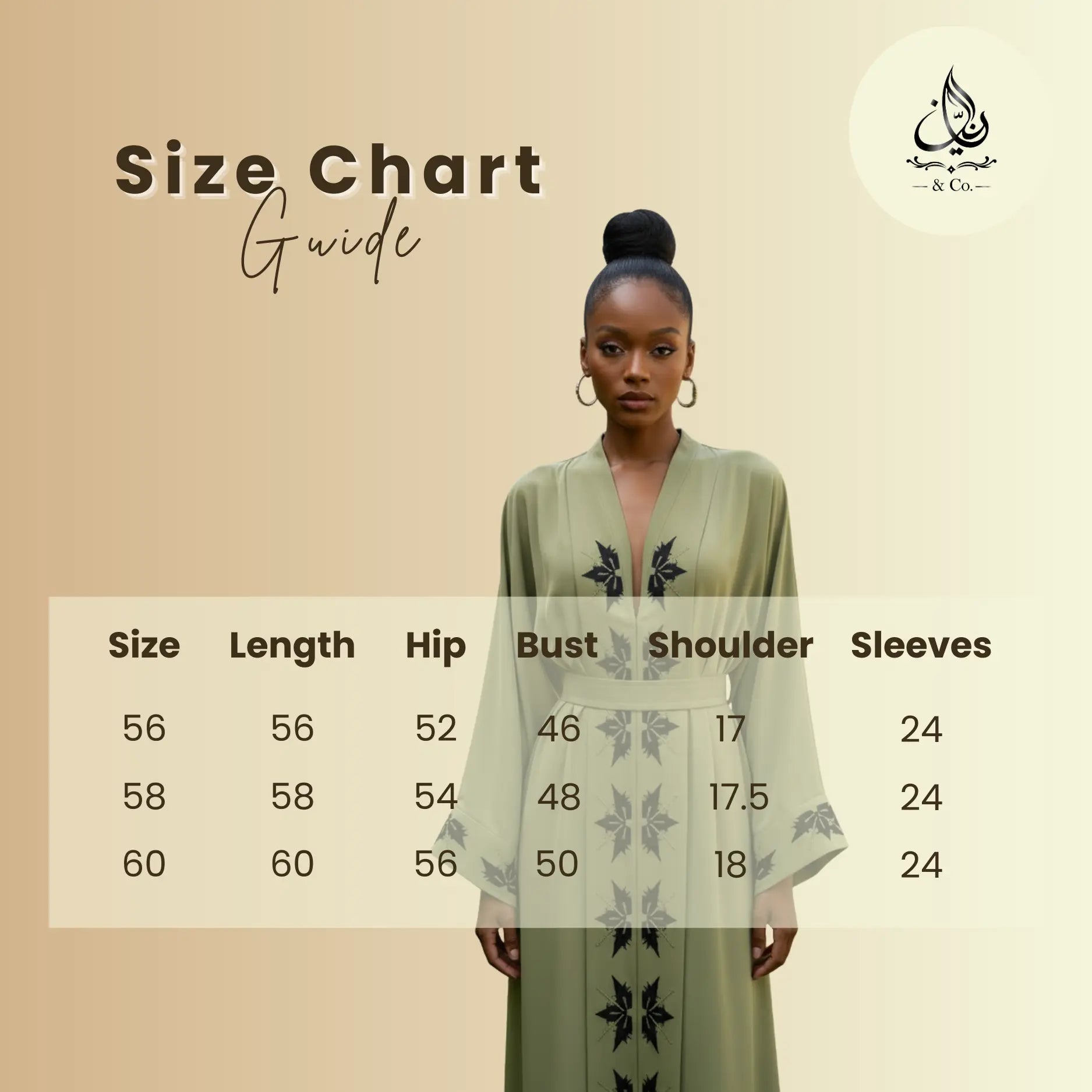 Zayra olive green embroidered abaya for women by Rayyan & Co. – elegant modest fashion in the USA